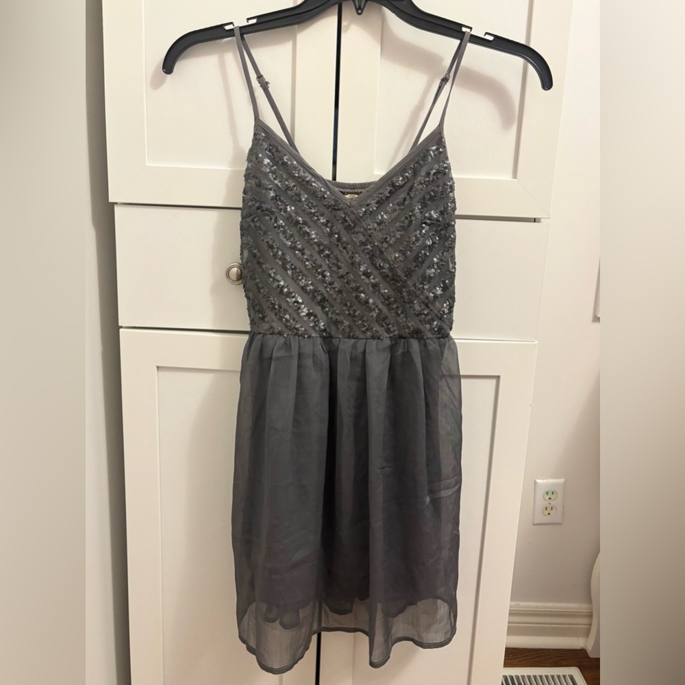 Hollister Sequin Strappy Mini Dress